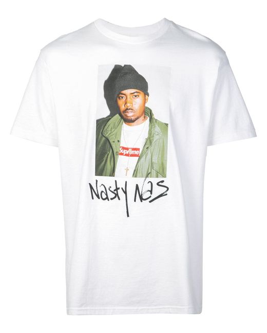 Supreme Nasty Nas print T-shirt