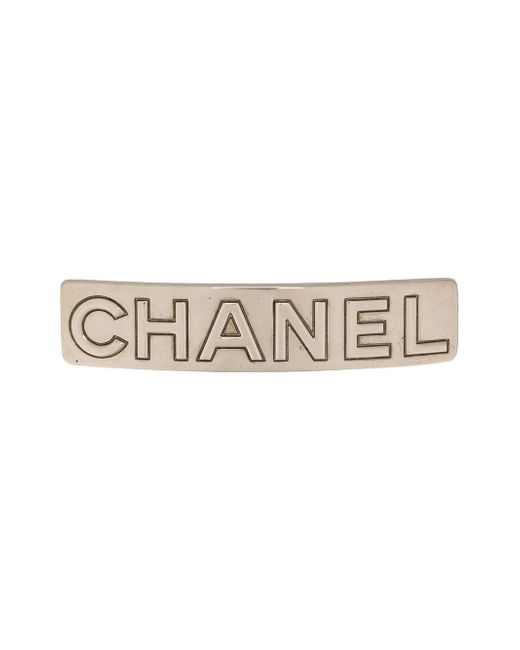Chanel Pre-Owned logo hair barrette