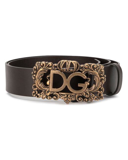 Dolce & Gabbana baroque logo belt