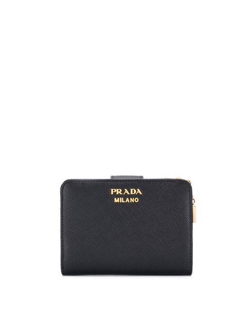 Prada lettering logo wallet