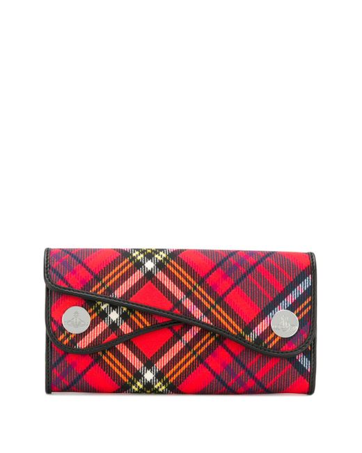 Vivienne Westwood Anglomania tartan pattern continental wallet