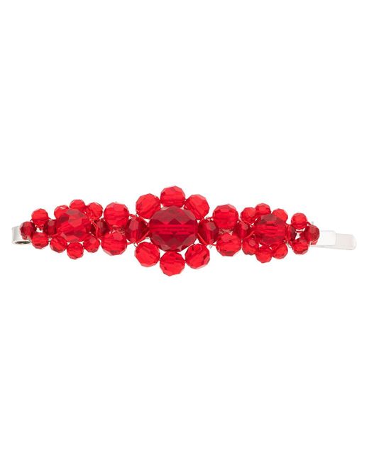 Simone Rocha large floral bead embellished hair clip
