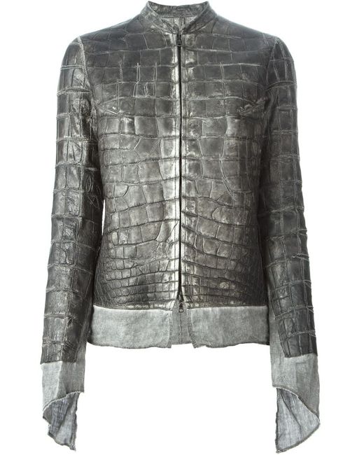Isaac Sellam Experience alligator leather jacket
