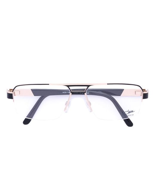 Cazal rectangle frame glasses