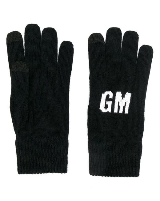 Msgm logo knit gloves