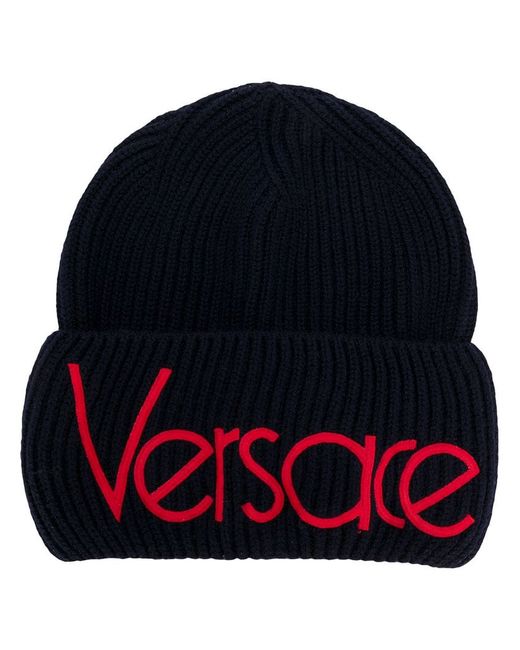 Versace front logo beanie