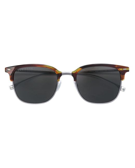 Hugo Boss tortoiseshell-effect square sunglasses