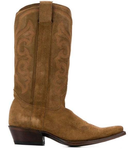 Ash pointed western boots