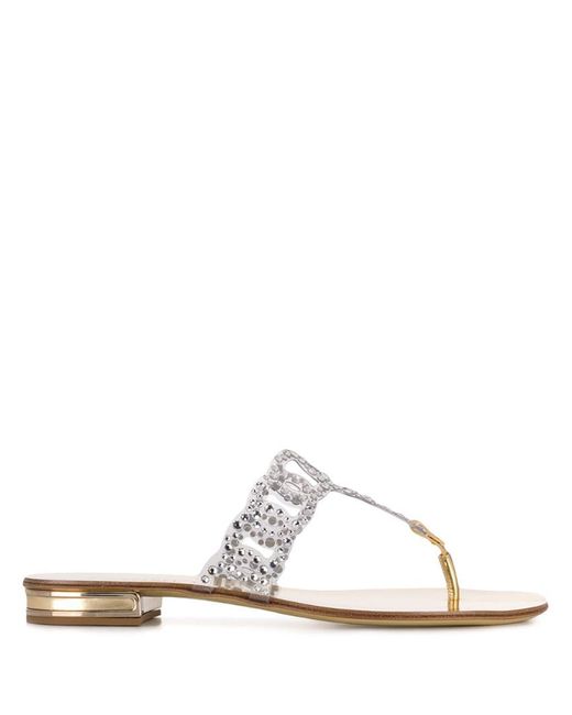 Casadei crystal-embellished sandals