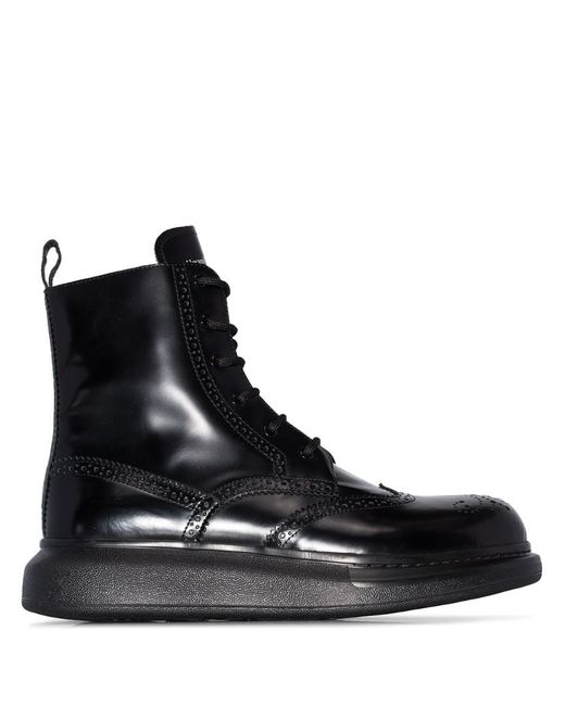 Alexander McQueen chunky sole Derby boots