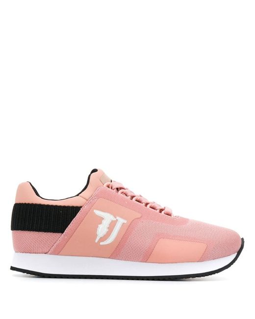 Trussardi Jeans panelled low sneakers