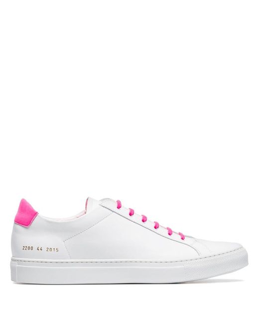 Common Projects Retro contrasting laces low-top leather sneakers
