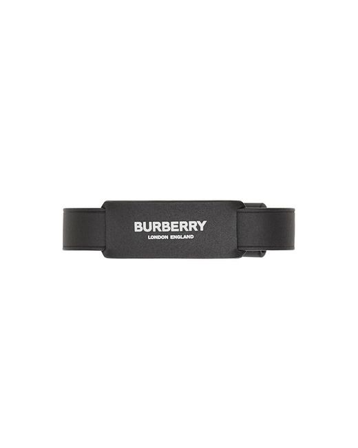 Burberry Logo Print Leather Bracelet