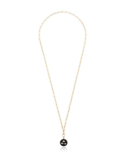 Foundrae three crown 18kt necklace