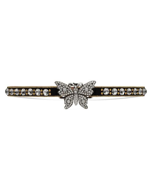 Gucci Crystal studded butterfly choker