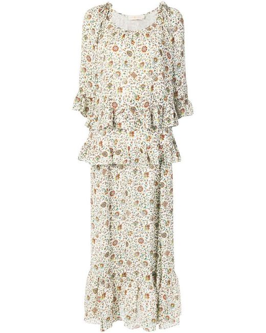 Tory Burch floral print maxi dress