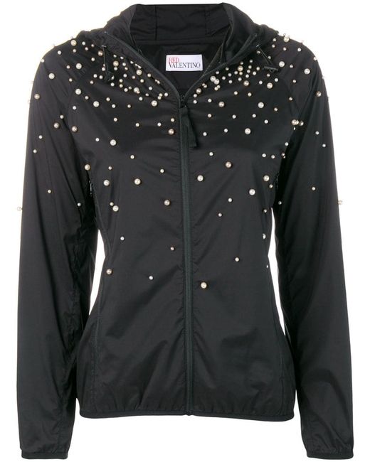 RED Valentino faux-pearl embellished jacket