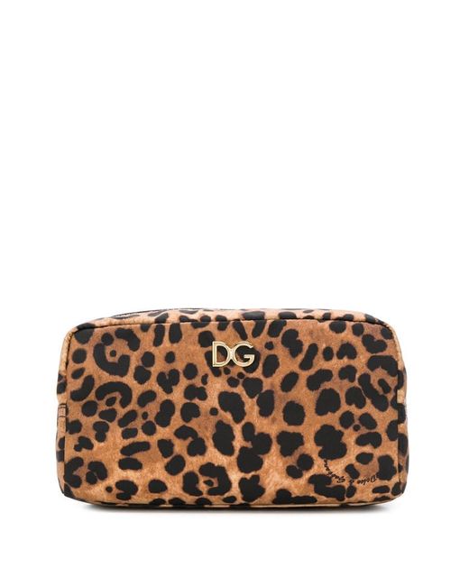 Dolce & Gabbana leopard print make-up bag
