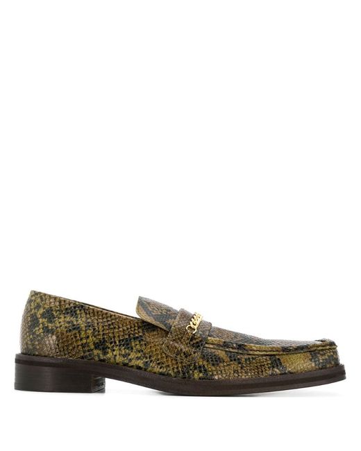 Martine Rose square toe loafers