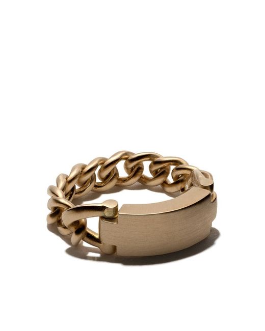 Hum 18kt yellow chain link ring