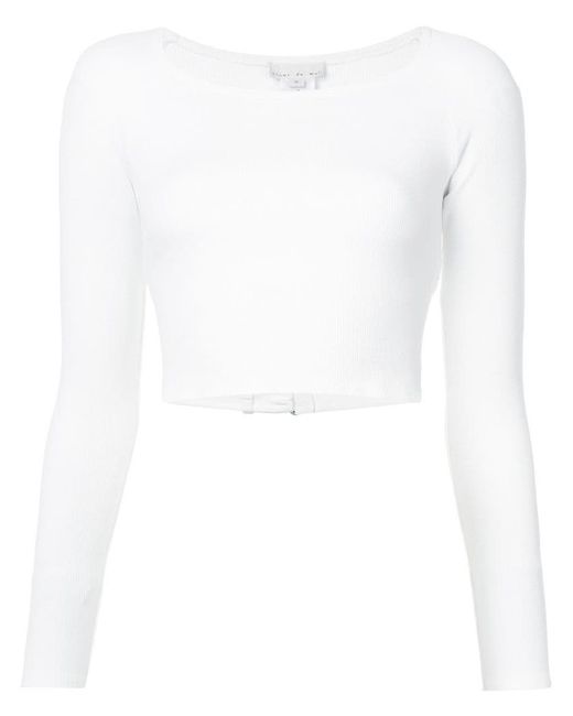Fleur Du Mal cropped fitted sweater