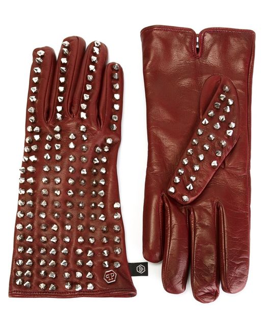 Philipp Plein Crown gloves