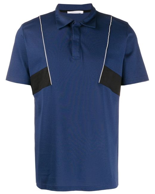 Low Brand panelled polo shirt