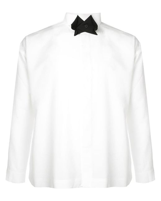 Homme Pliss Issey Miyake contrast collar shirt
