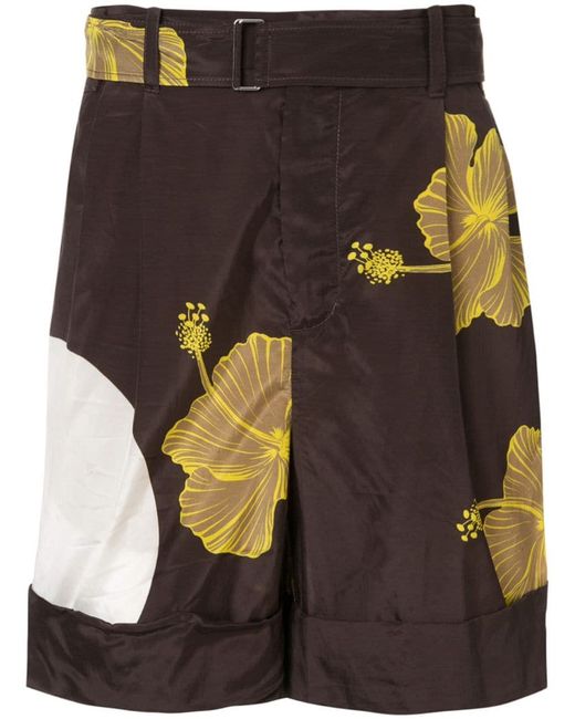 3.1 Phillip Lim hibiscus print deck shorts