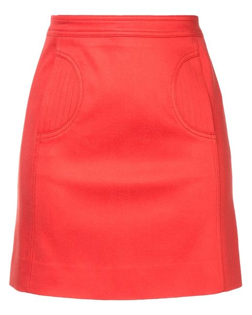 We11done stitch detail mini skirt