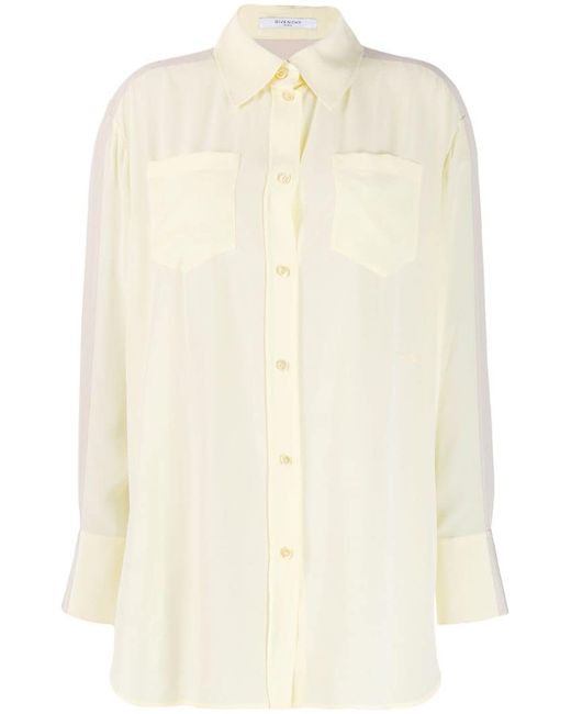 Givenchy two-tone longline shirt