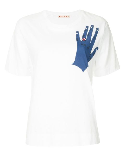 Marni hand print T-shirt