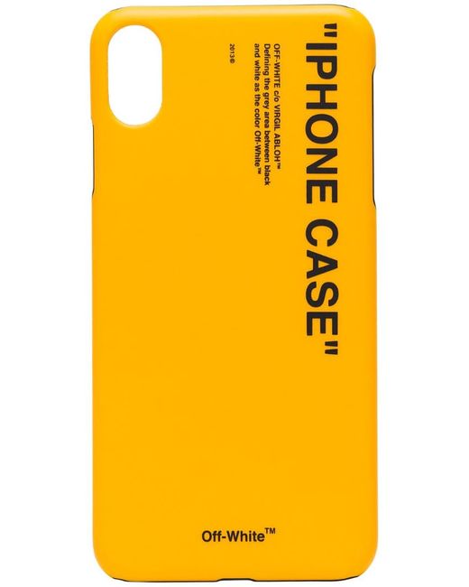 Off-White quote print iPhone XS CSS case