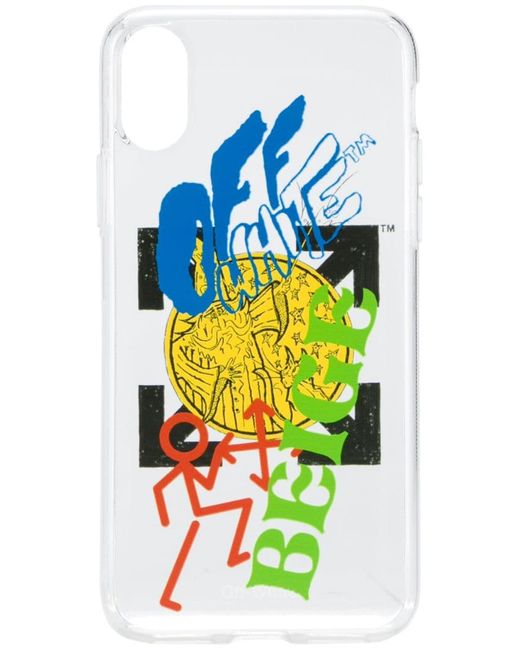 Off-White iPhone X multi-logo print case