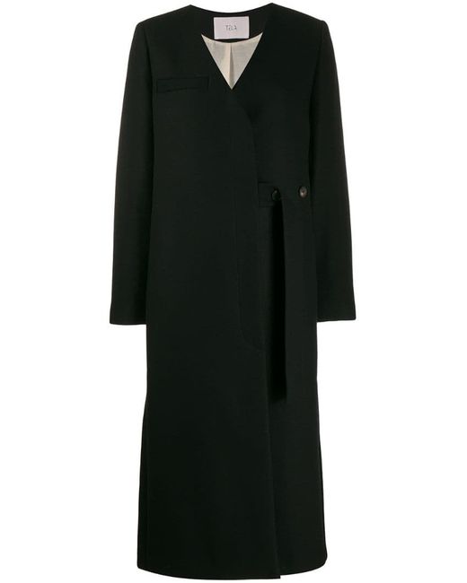 Tela buttoned cape coat