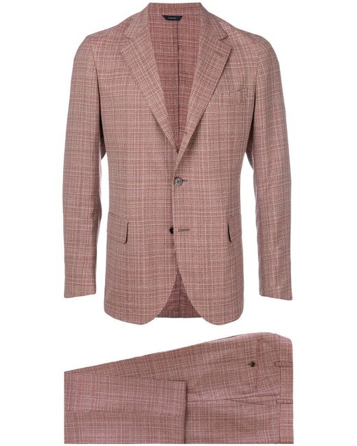 Tombolini plaid two-piece suit