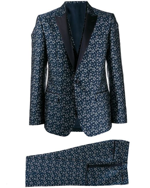 Dolce & Gabbana star jacquard suit