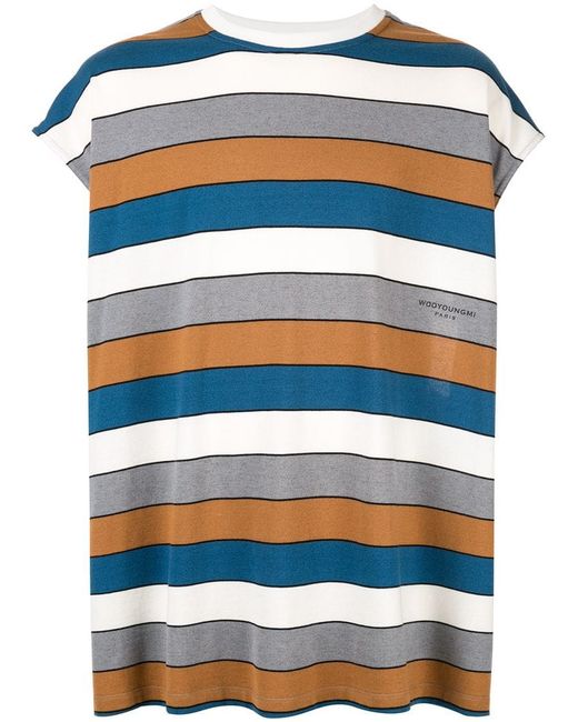 Wooyoungmi striped sleeveless T-shirt