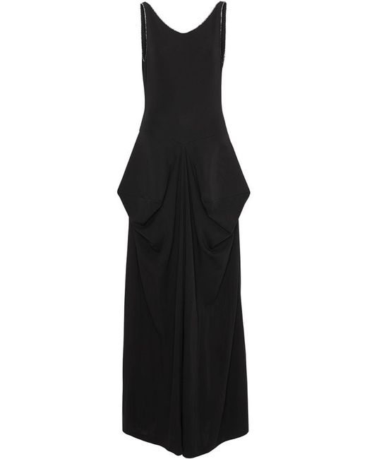 Burberry Crystal Detail Stretch Jersey Gown