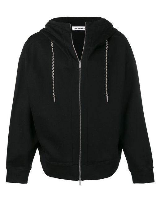 Jil Sander oversized zipped hoodie