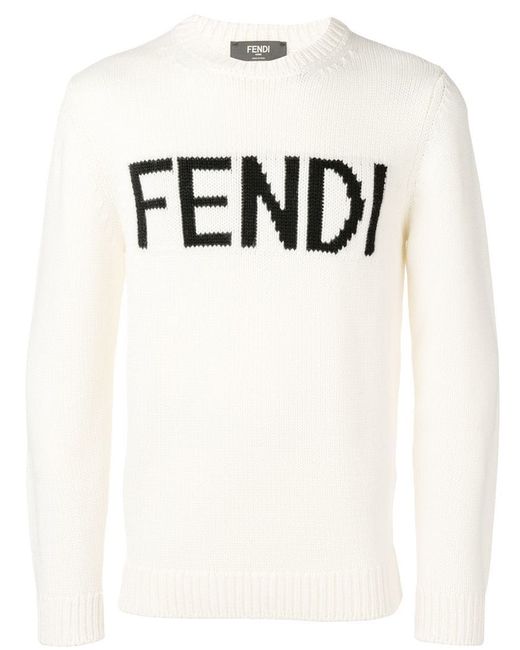 Fendi logo intarsia sweater