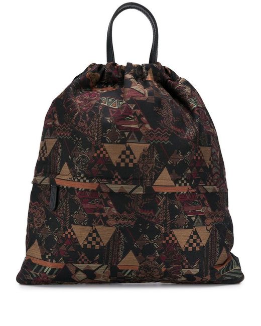 Etro multi-patterned backpack