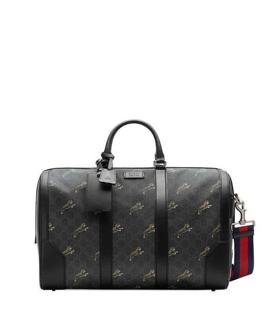 Gucci logo print duffel bag
