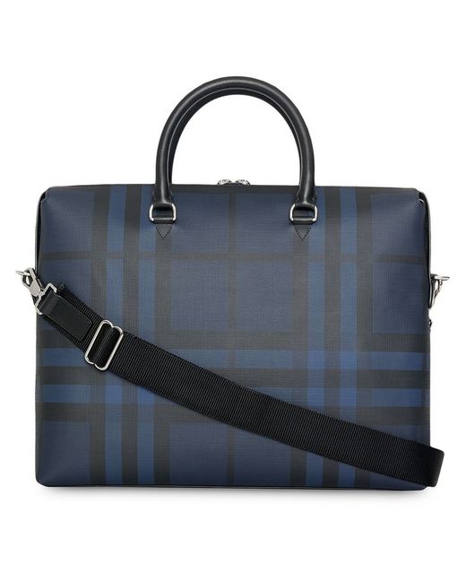 Burberry London Check and Leather Briefcase