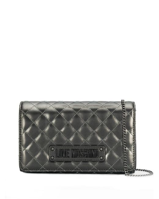 Love Moschino quilted logo shoulder bag