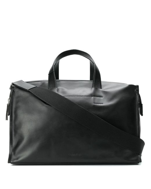 Calvin Klein calf leather weekend bag