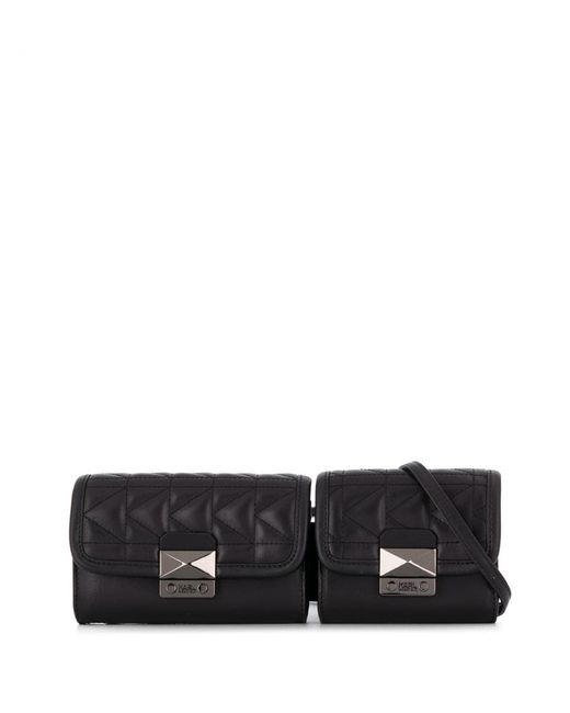 Karl Lagerfeld K/Kuilted double belt bag