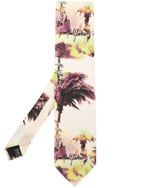 Jean Paul Gaultier Pre-Owned Palm Tree printed tie