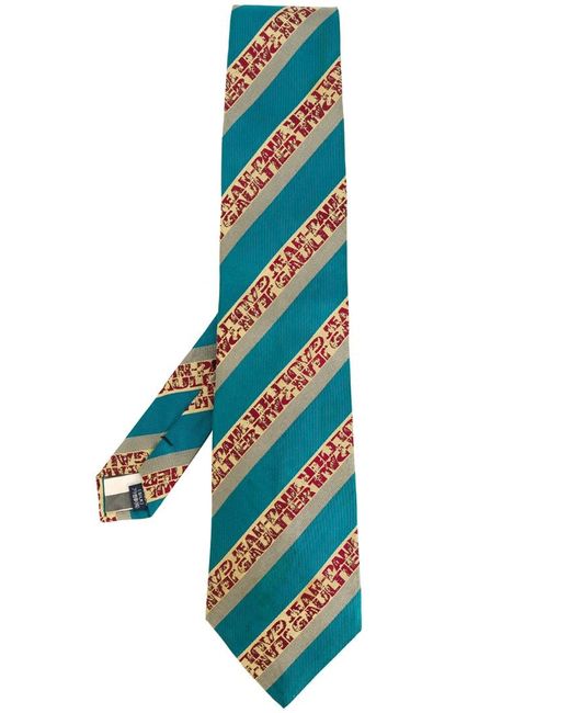Jean Paul Gaultier Pre-Owned mixed-print tie