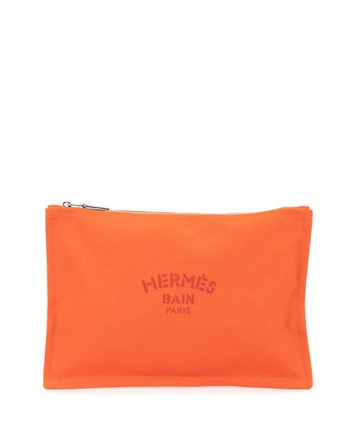 Hermès Pre-Owned flat MM yachting pouch